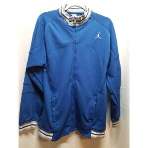 Jordan Men's Blue Zipper Jacket/Sweater Size XL